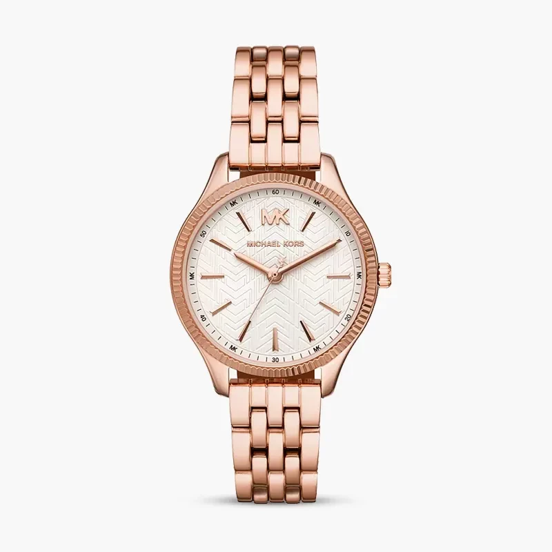 Michael Kors Lexington White Dial Rose Gold Ladies Watch | MK6641